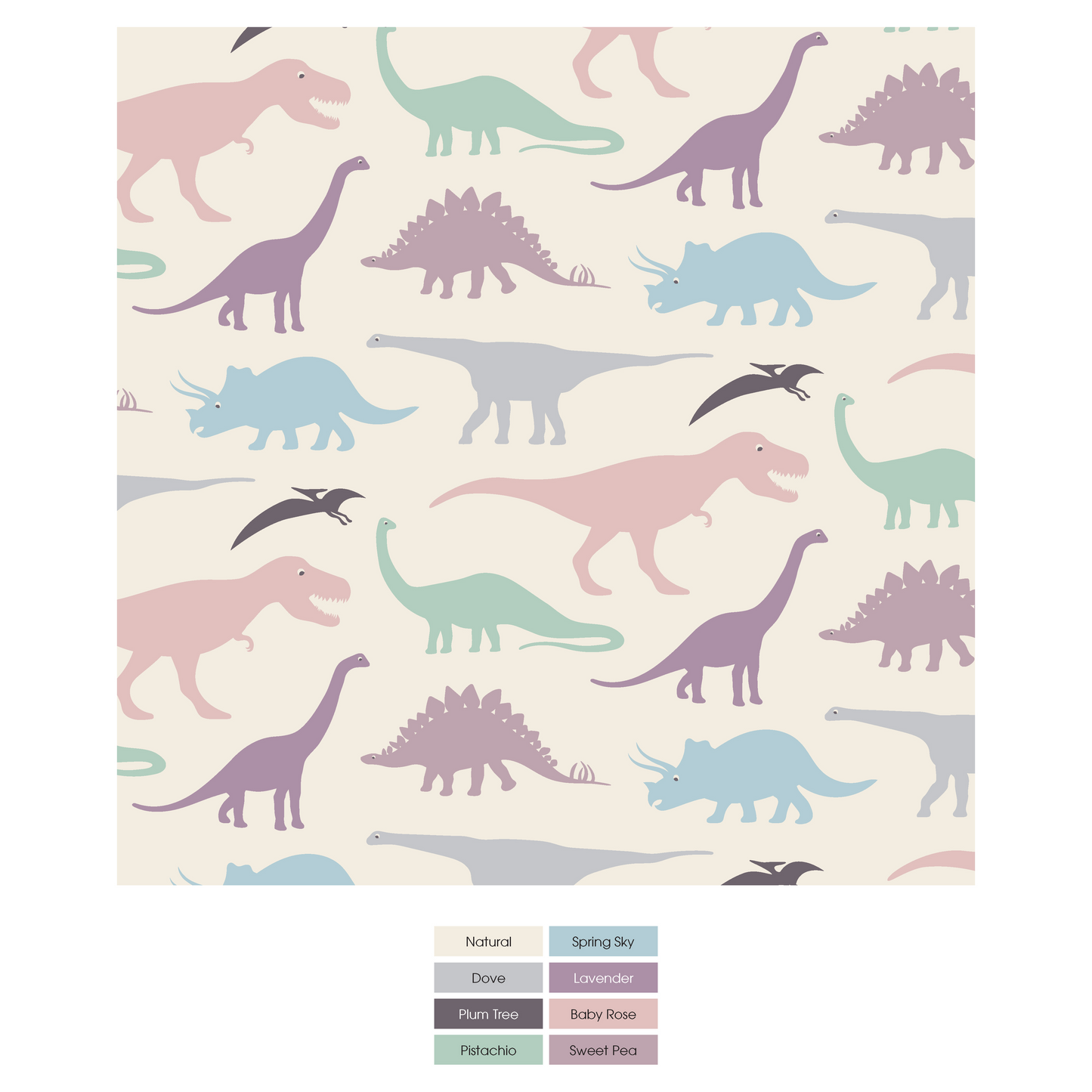 Kickee | Lavender Dino Pajama Set