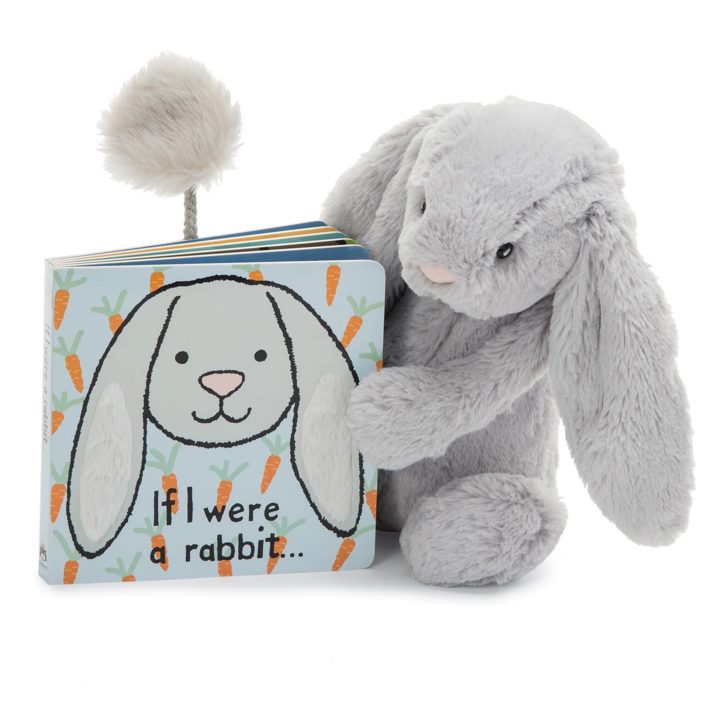 Jellycat - If I were a Rabbit Book (Grey)