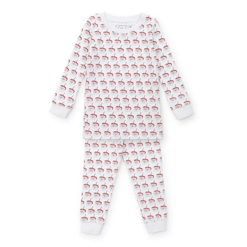 Lila & Hayes - Grayson Pajama Set Hot Cocoa Santa