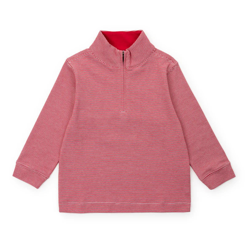 Lila & Hayes - Spencer Knit Pullover Red Stripes