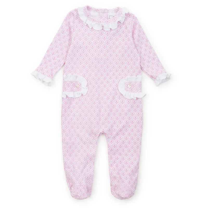 Lila & Hayes - Lucy Romper Scalloped in Pink