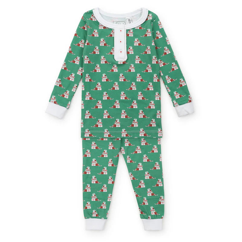 Lila & Hayes - Alden Pajama Set Santa's Helper