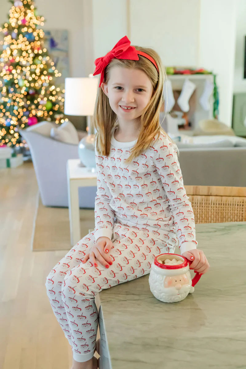 Lila & Hayes - Ava Pajama Set Hot Cocoa Santa