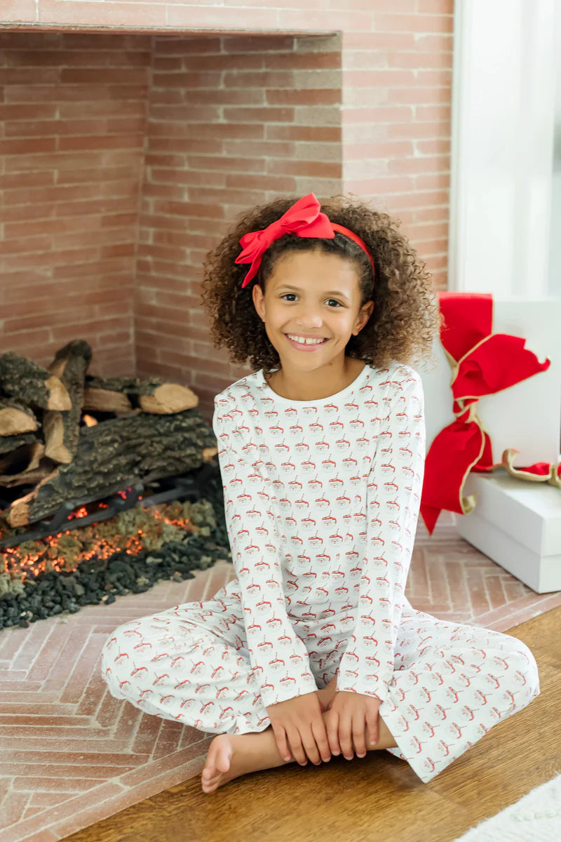 Lila & Hayes - Millie Pant Set Hot Cocoa Santa