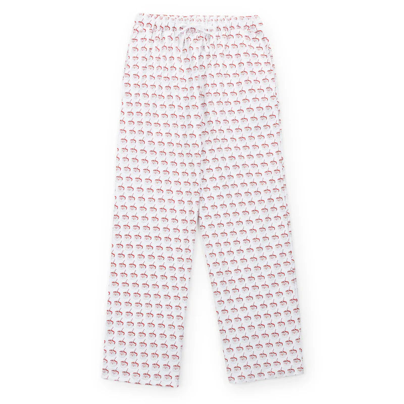 Lila & Hayes - Brent Pajama Pant Hot Cocoa Santa