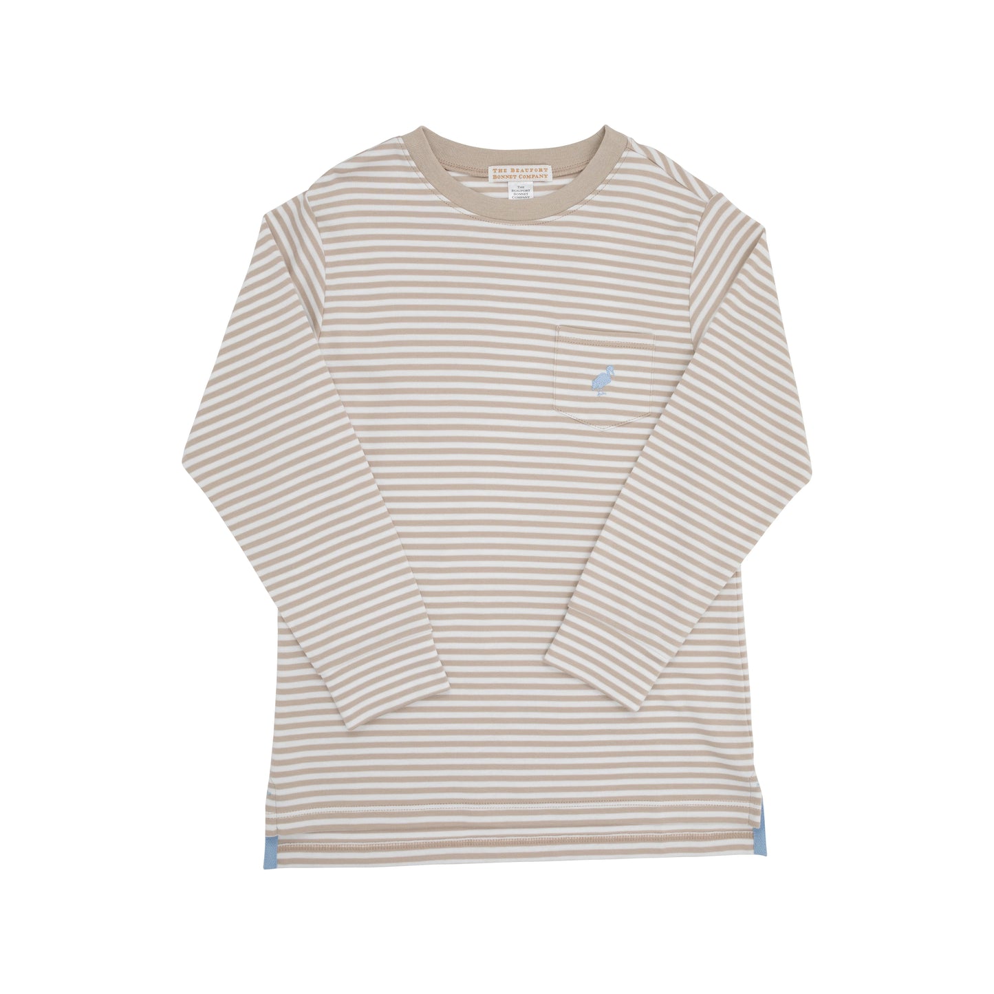 TBBC - Carter Crewneck LS Keeneland Khaki Stripe/Barrington