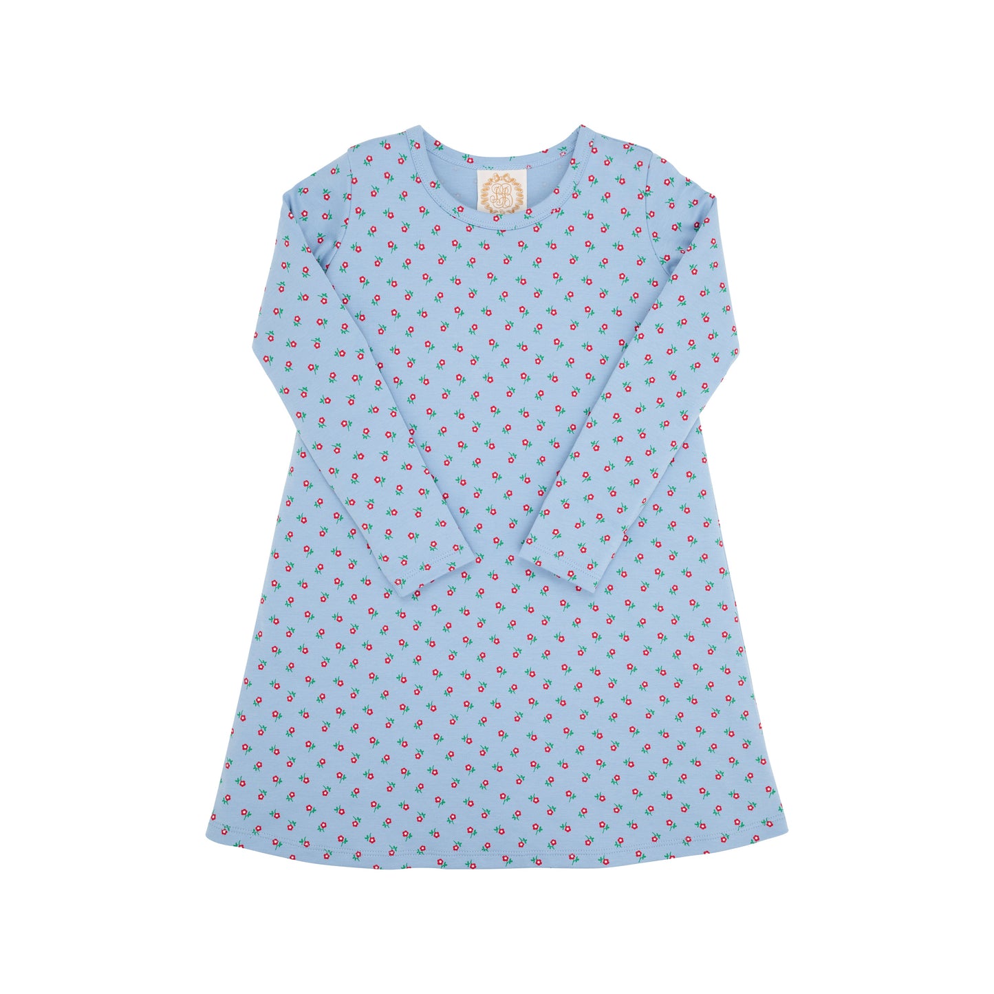 TBBC - Polly Play Dress LS Barrington Blue Midway Micro Floral