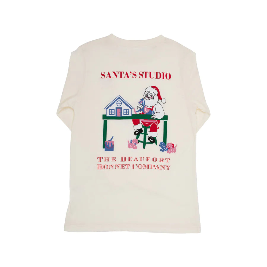 TBBC - Sir Proper's LS T-Shirt Palmetto Pearl Santa's Studio