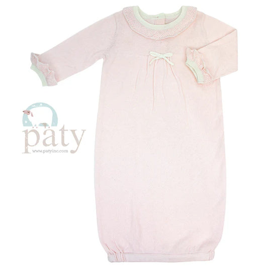 Paty - Featherknit Gown Pink