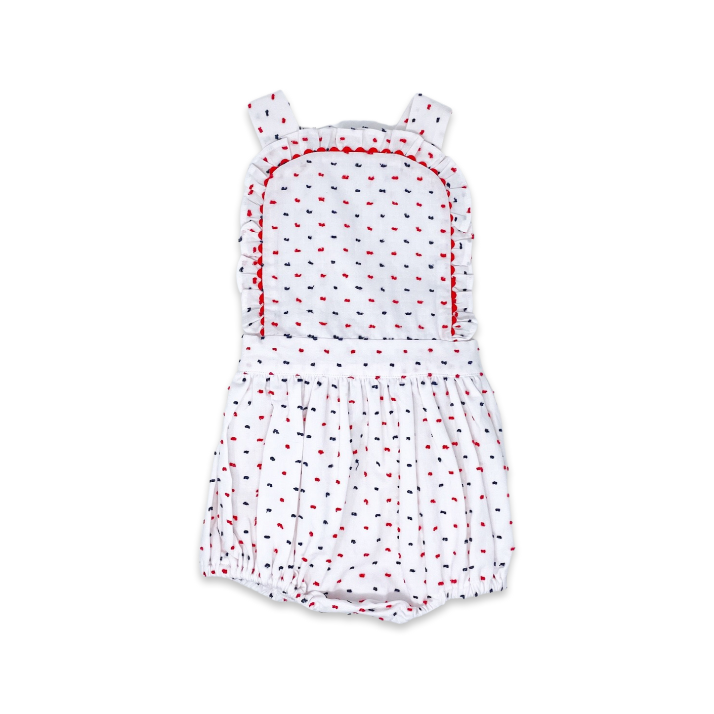 Lullaby Set - Margaux Bubble Navy/Red Swiss Dot