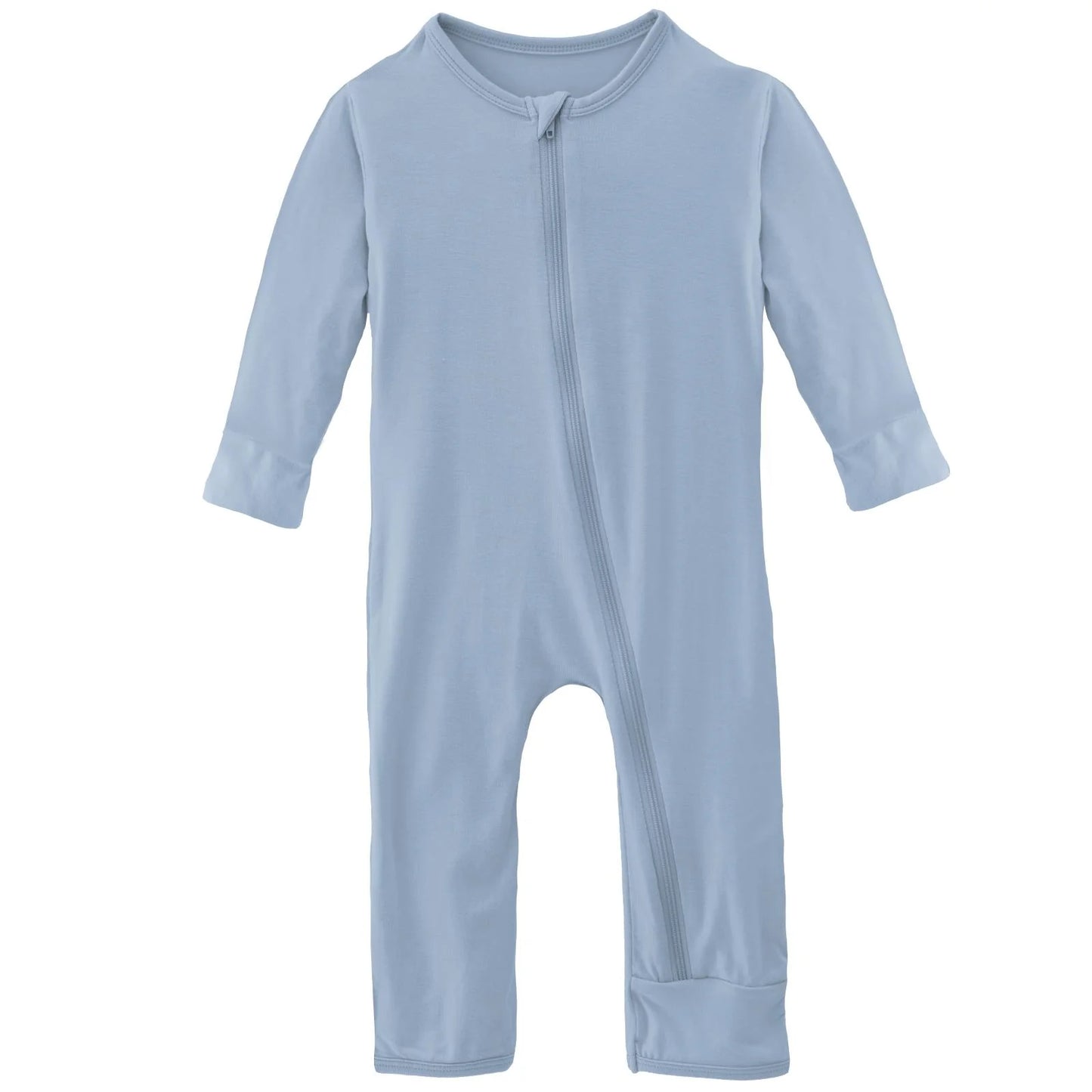 Kickee Pants - Coverall with Zipper Pond Blue
