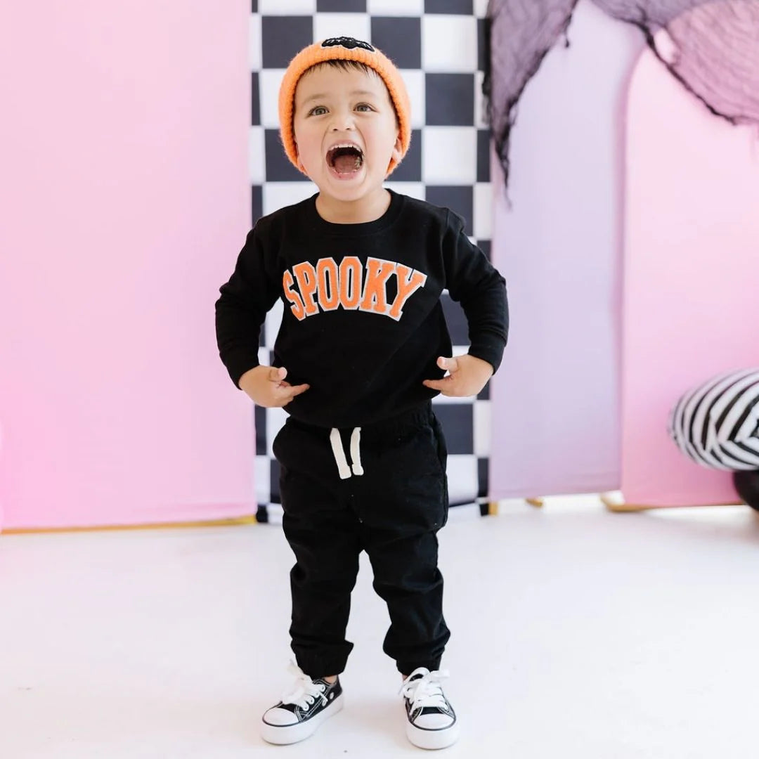 Sweet Wink - Spooky Patch Halloween Sweatshirt