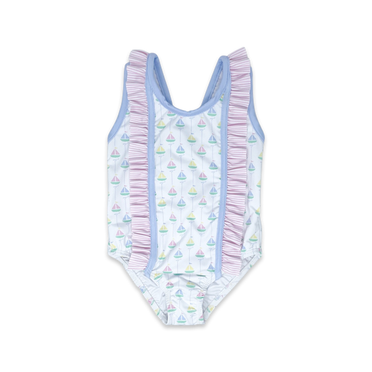 Lullaby Set - Molly Swimsuit Seaside Sailboat