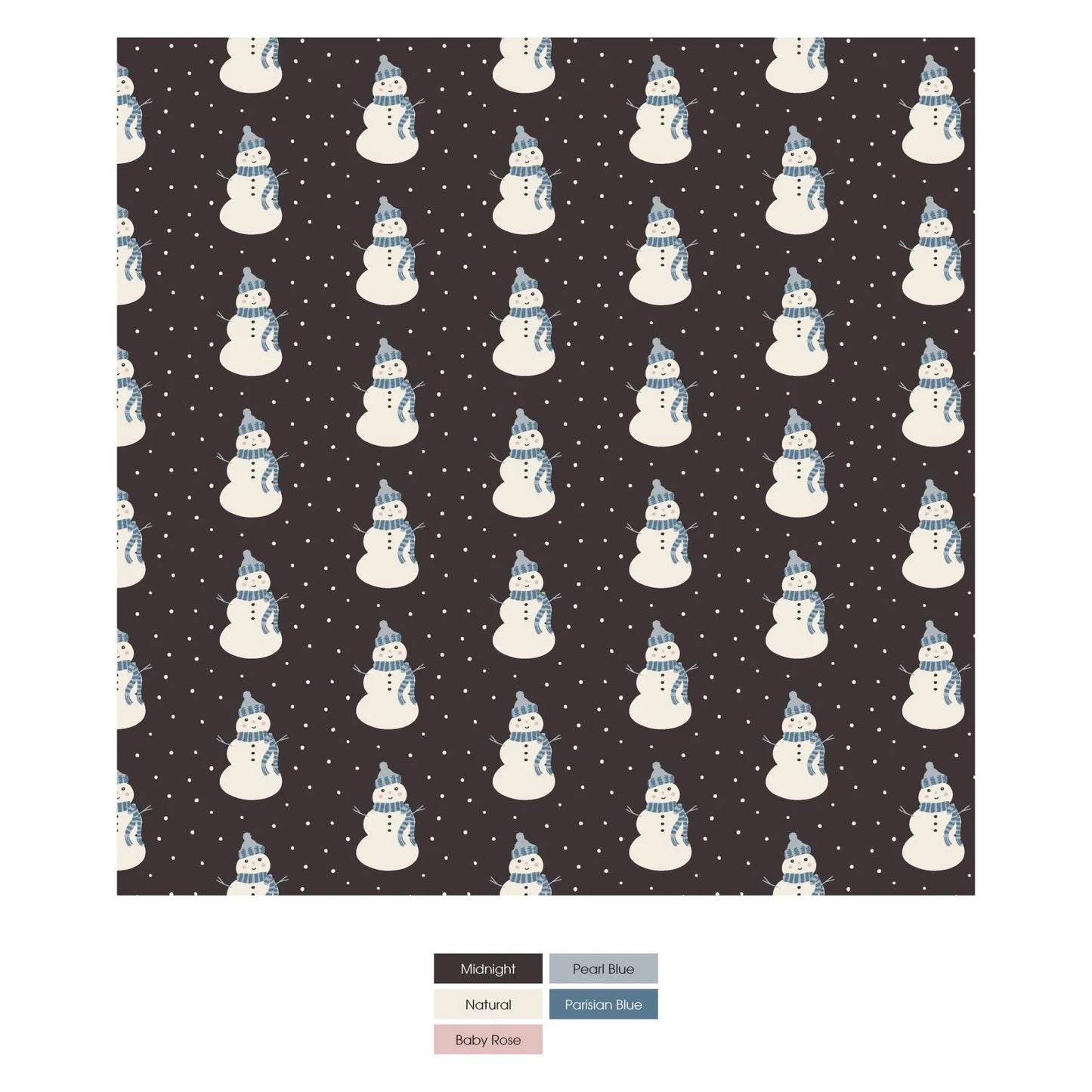 Kickee Pants - Print Aviator Hat Midnight Tiny Snowman