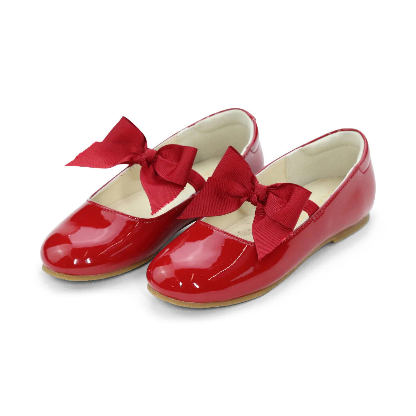 L'Amour - Amelia Bow Flat Patent Red