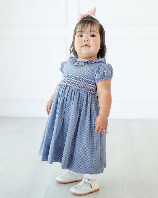 Ruth & Ralph - Charlotte Navy/Pink Dress