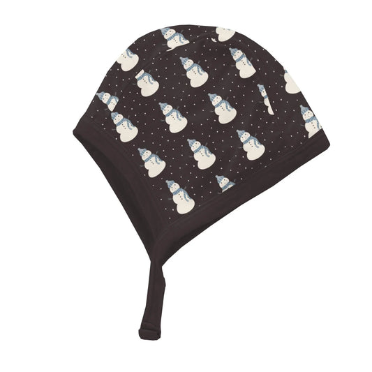 Kickee Pants - Print Aviator Hat Midnight Tiny Snowman