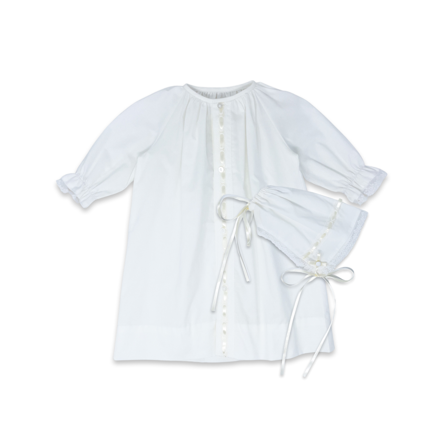 Lullaby Set - Original Daygown Set Blessings White Batiste/Ecru