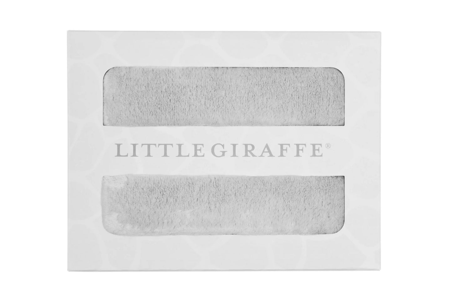 Little Giraffe - Powder Plush Blanket Boxed Silver
