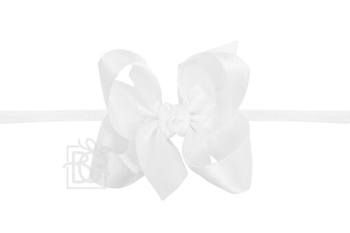 Beyond Creations - Satin Bow Pantyhose Headband 4.5"