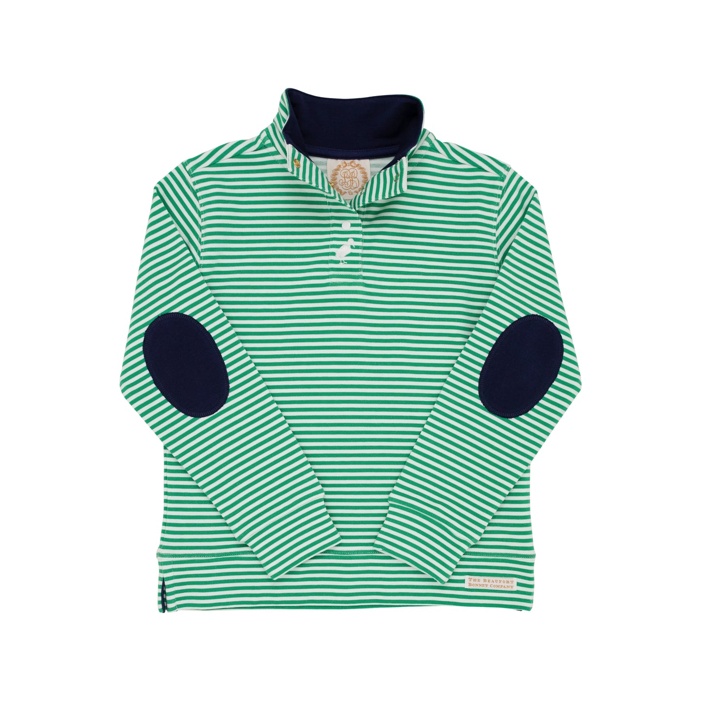 TBBC - Pendleton Popped Collar Kiawah Kelly Green Stripe/Nantucket Navy