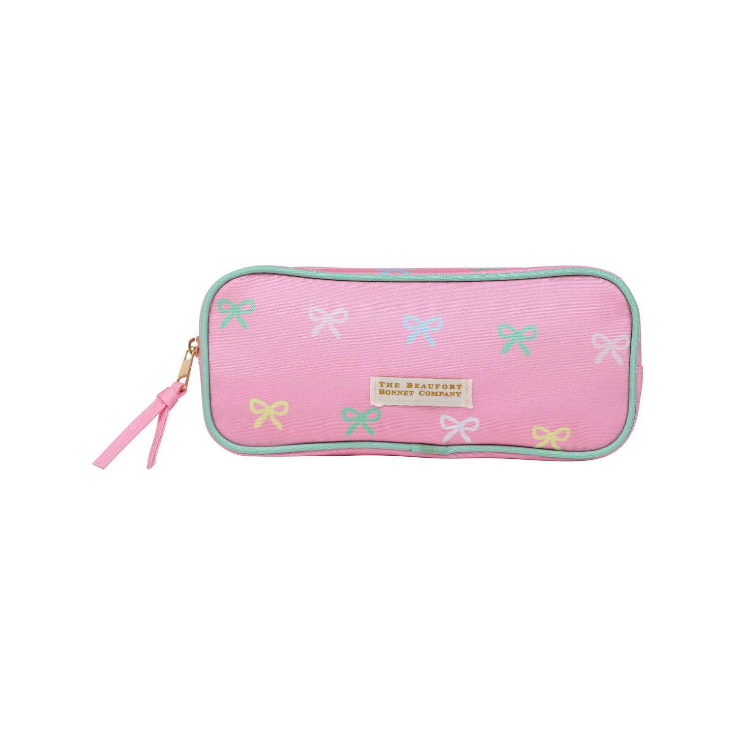 TBBC - Peyton Pencil Pouch Recess Ribbons/Palm Beach Pink