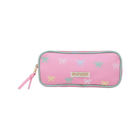 TBBC - Peyton Pencil Pouch Recess Ribbons/Palm Beach Pink