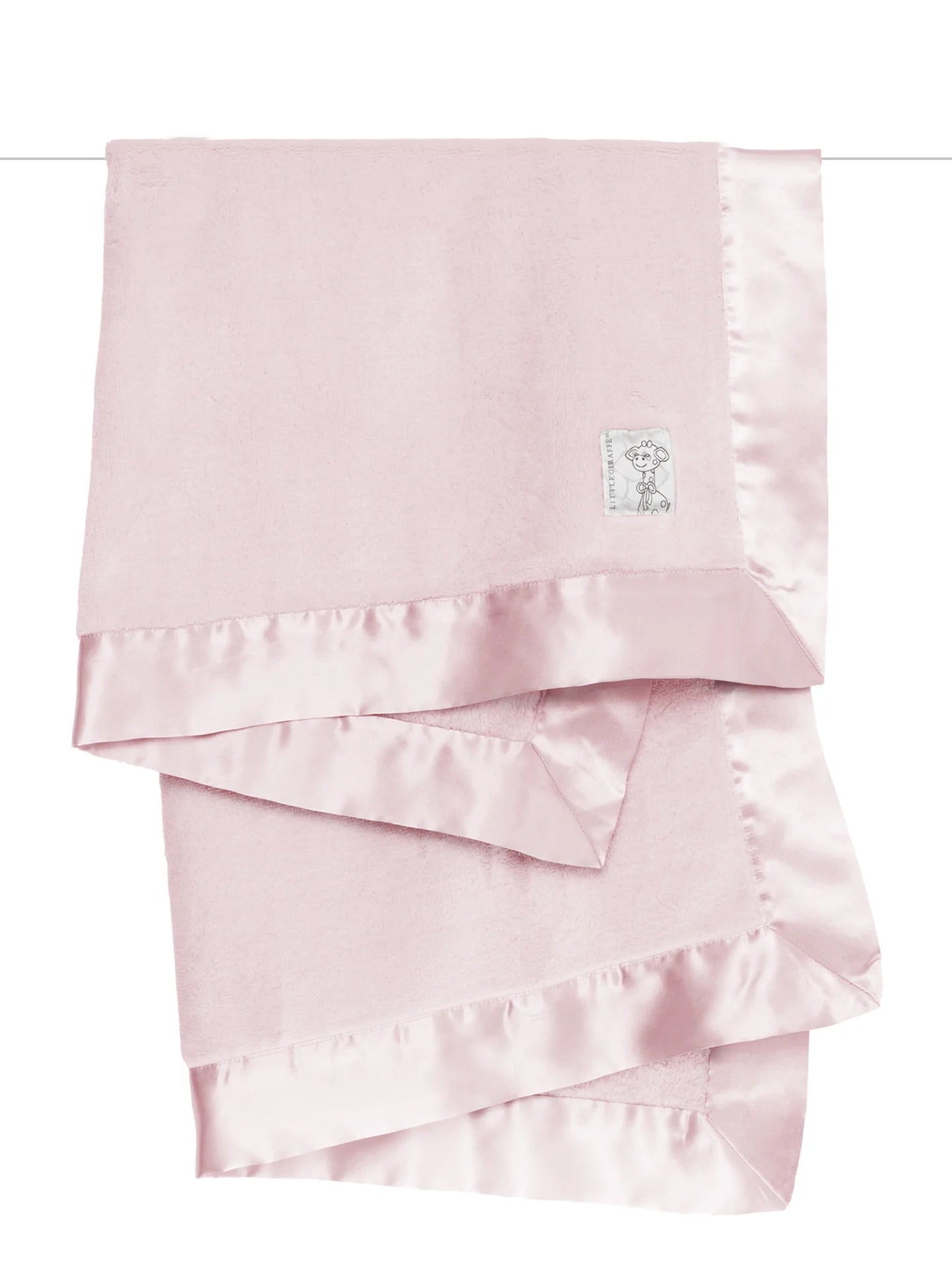 Little Giraffe - Powder Plush Blanket Boxed Dusty Pink