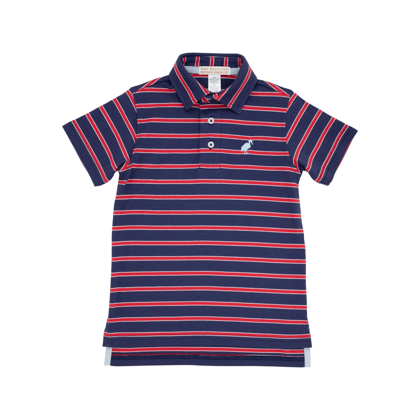 TBBC - Prim & Proper Polo Navy/Red/Buckhead Blue Stripe