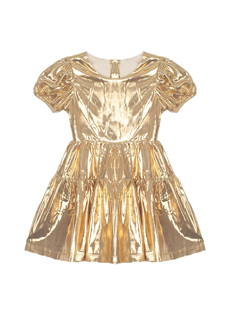 Isobella & Chloe - Ring A Ding Ding Dress Gold