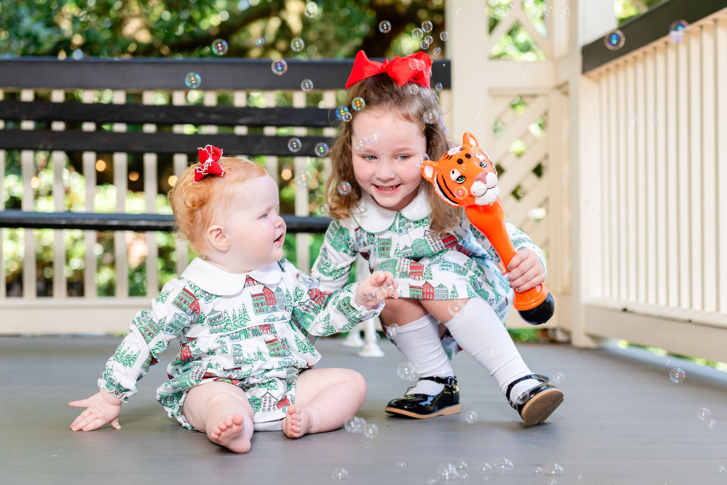 Heyward House - Christmas Houses Girls Pleated Bubble