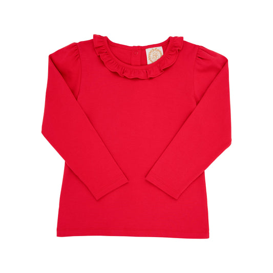 TBBC - Reece Ruffle Top Richmond Red