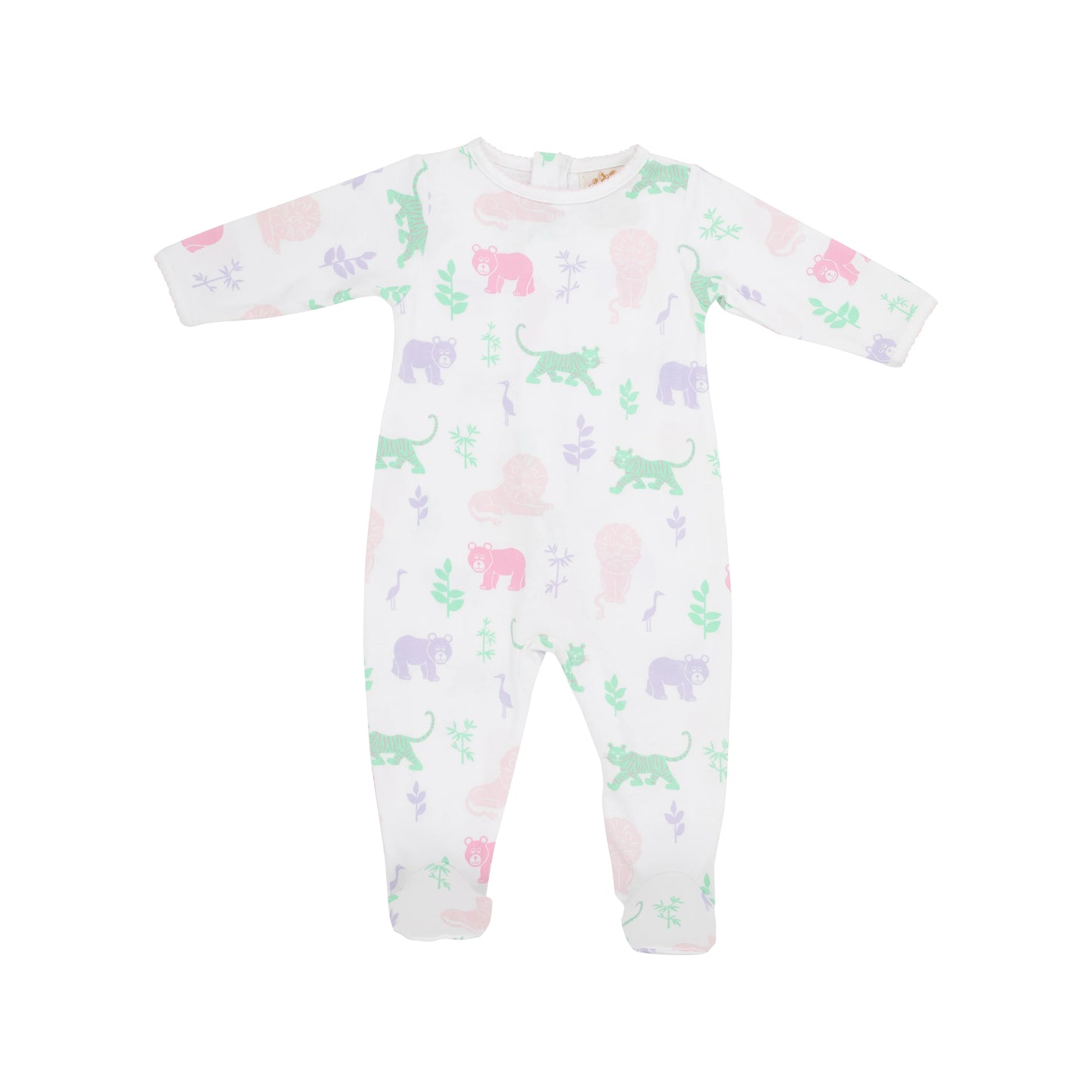 TBBC - Rock Me Romper Lions Tigers and Bears/Palm Beach Pink