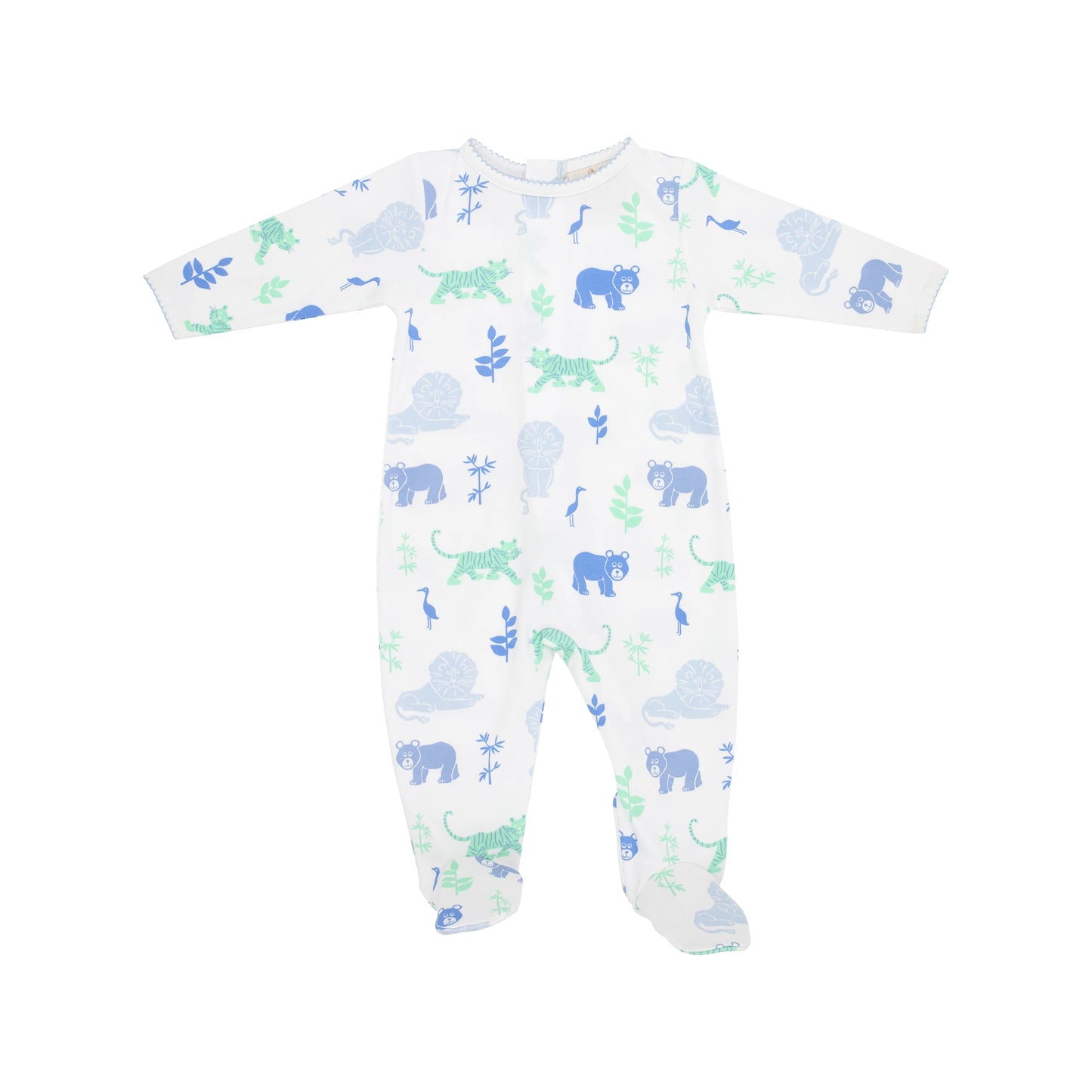 TBBC - Rock Me Romper Lions Tigers and Bears/Beale Blue