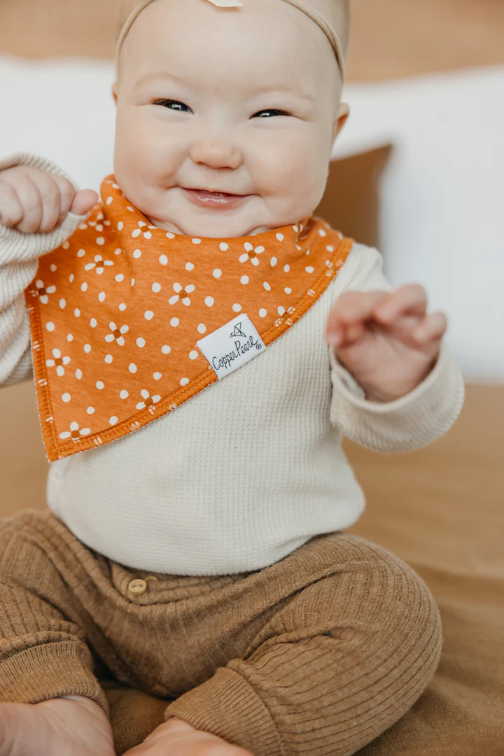 Copper Pearl - Rue Baby Bandana Bib Set