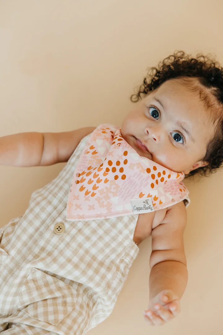 Copper Pearl - Rue Baby Bandana Bib Set