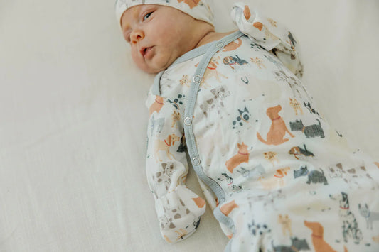 Copper Pearl - Rufus Newborn Knotted Gown