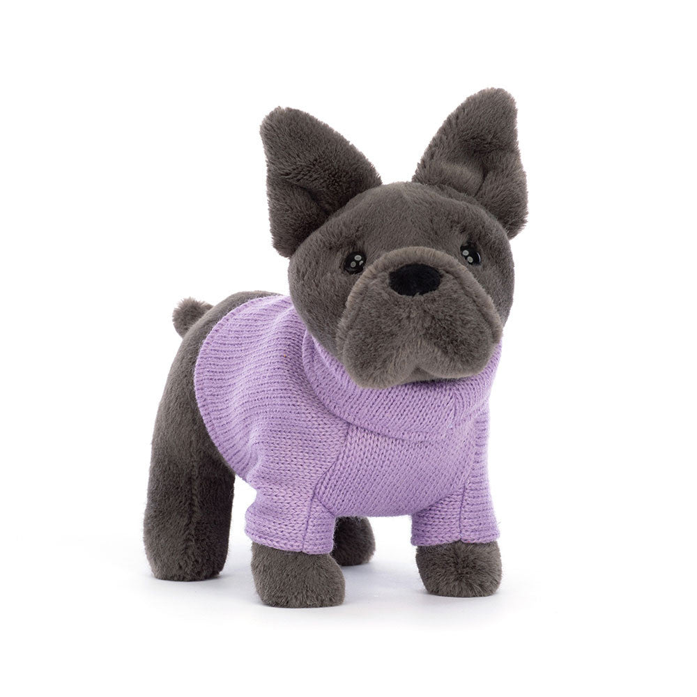 Jellycat-French Bulldog Sweater Purple