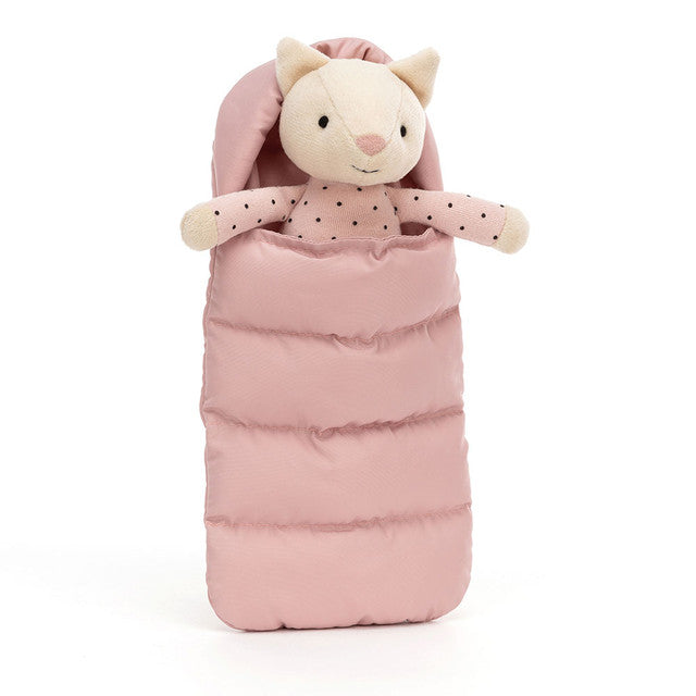 Jellycat - Sleeping Bag Snuggler Cat