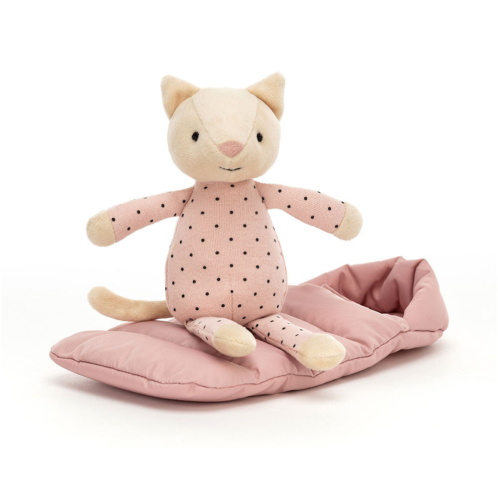 Jellycat - Sleeping Bag Snuggler Cat