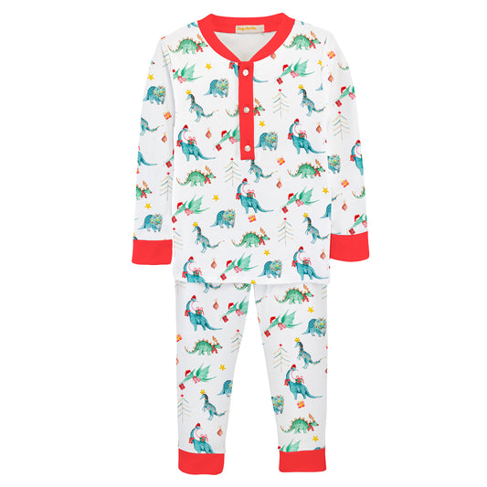 Baby Club Chic - Jurassic Xmas Kids PJ Set