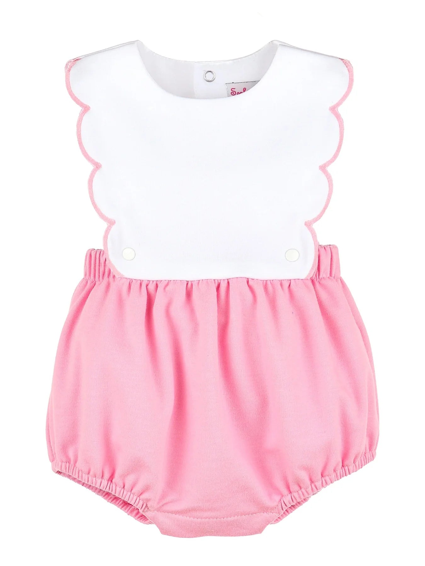 Sophie & Lucas - Classic Knit Scallop Overall Pink