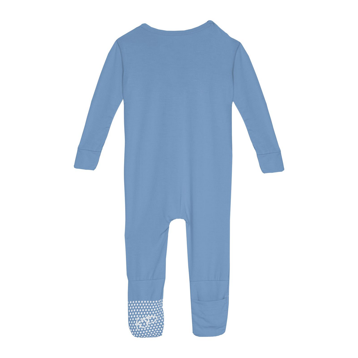 Kickee Pants - Convertible Sleeper Zipper Dream Blue