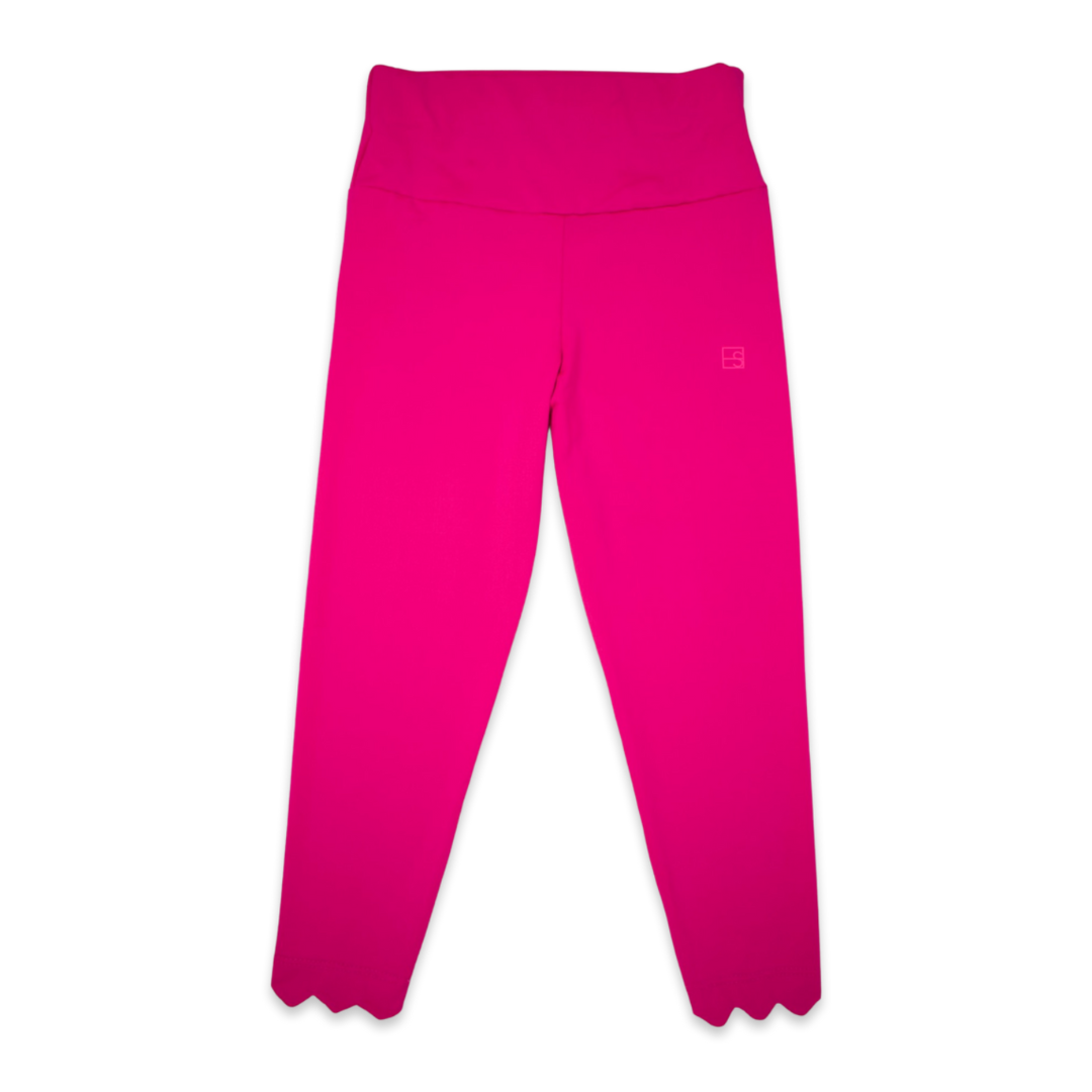 SET Athleisure - Sadie Scalloped Legging Hot Pink