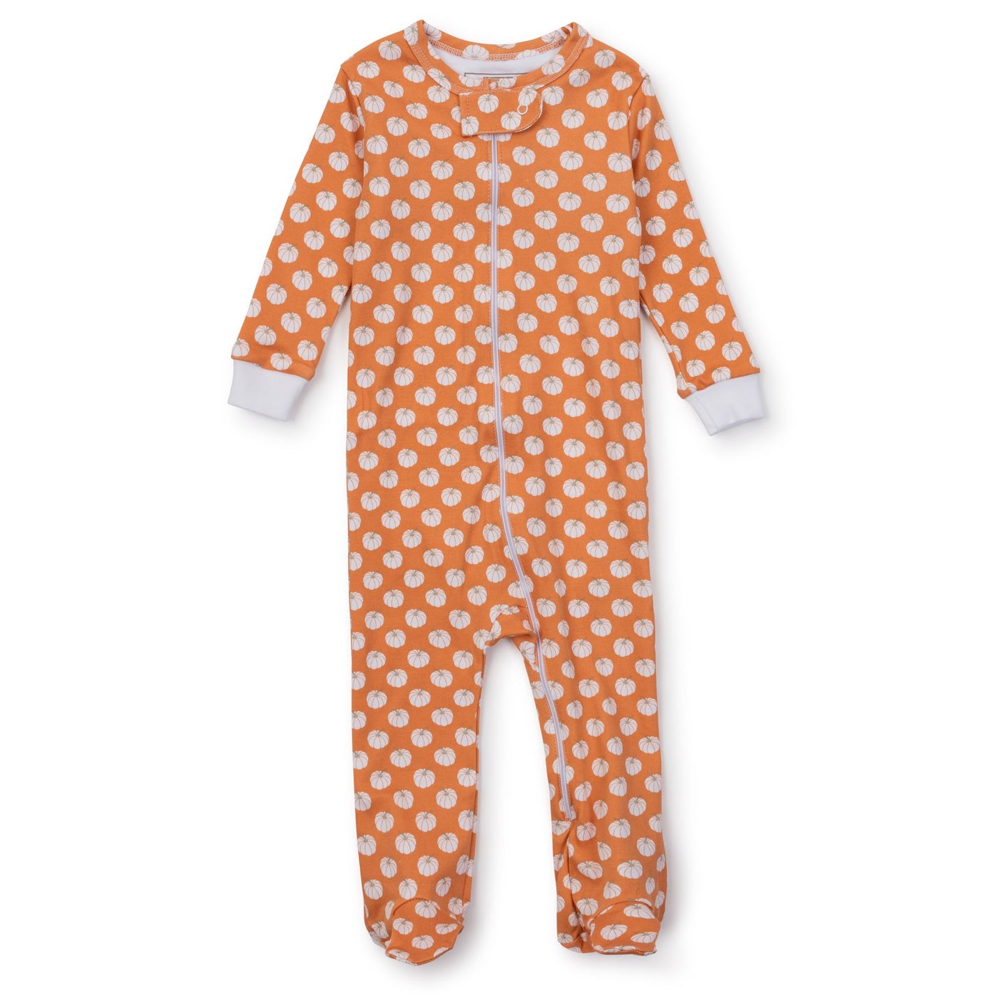 Lila & Hayes - Parker Zipper Pajama Fall Pumpkins