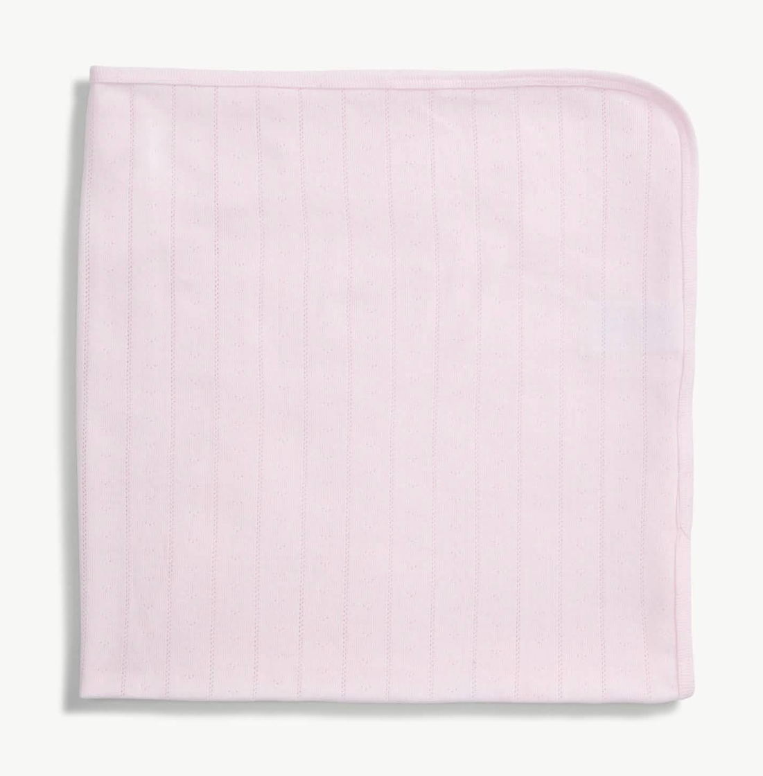 Magnetic Me - Love Lines Pink Pointelle Blanket