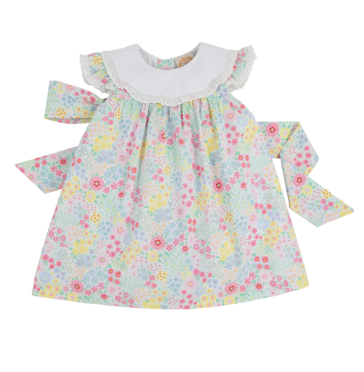 TBBC - Franny Frock Merry Little Meadow/Worth Avenue White