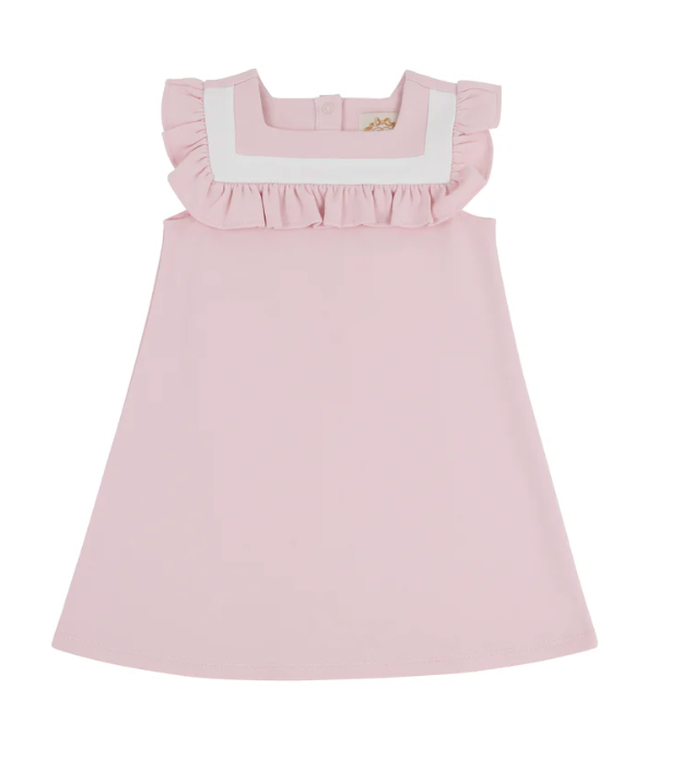 TBBC - Darla Dress Palm Beach Pink/Worth Avenue White