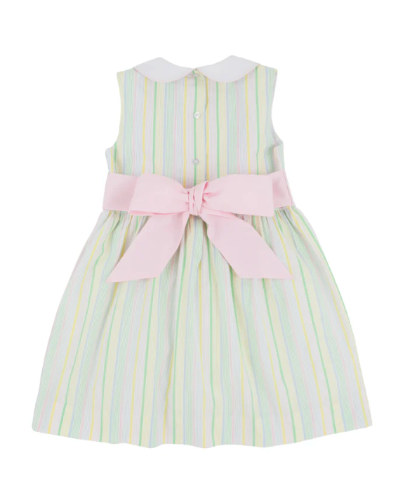 TBBC - Sleeveless Cindy Lou Sash Dress Santa Maria Seersucker/Palm Beach Pink