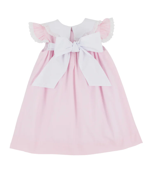 TBBC - Franny Frock Palm Beach Pink/Worth Avenue White